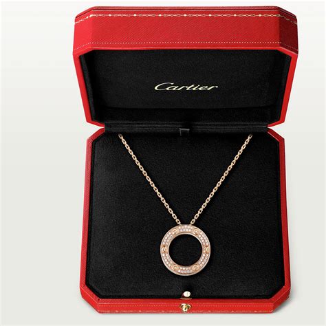 cartier love necklace with diamonds